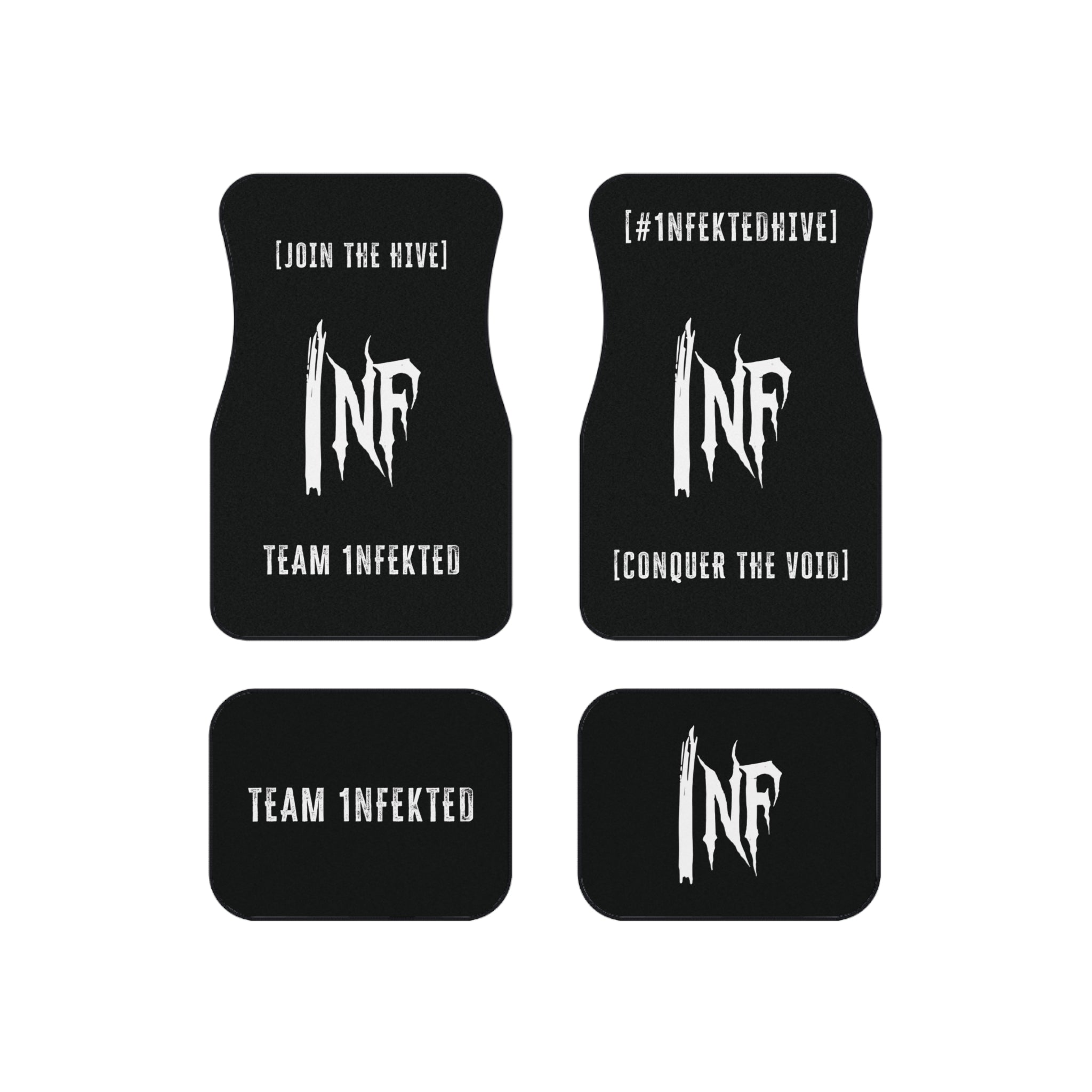 Team 1NFEKTED Car Floor Mats (Set of 4)