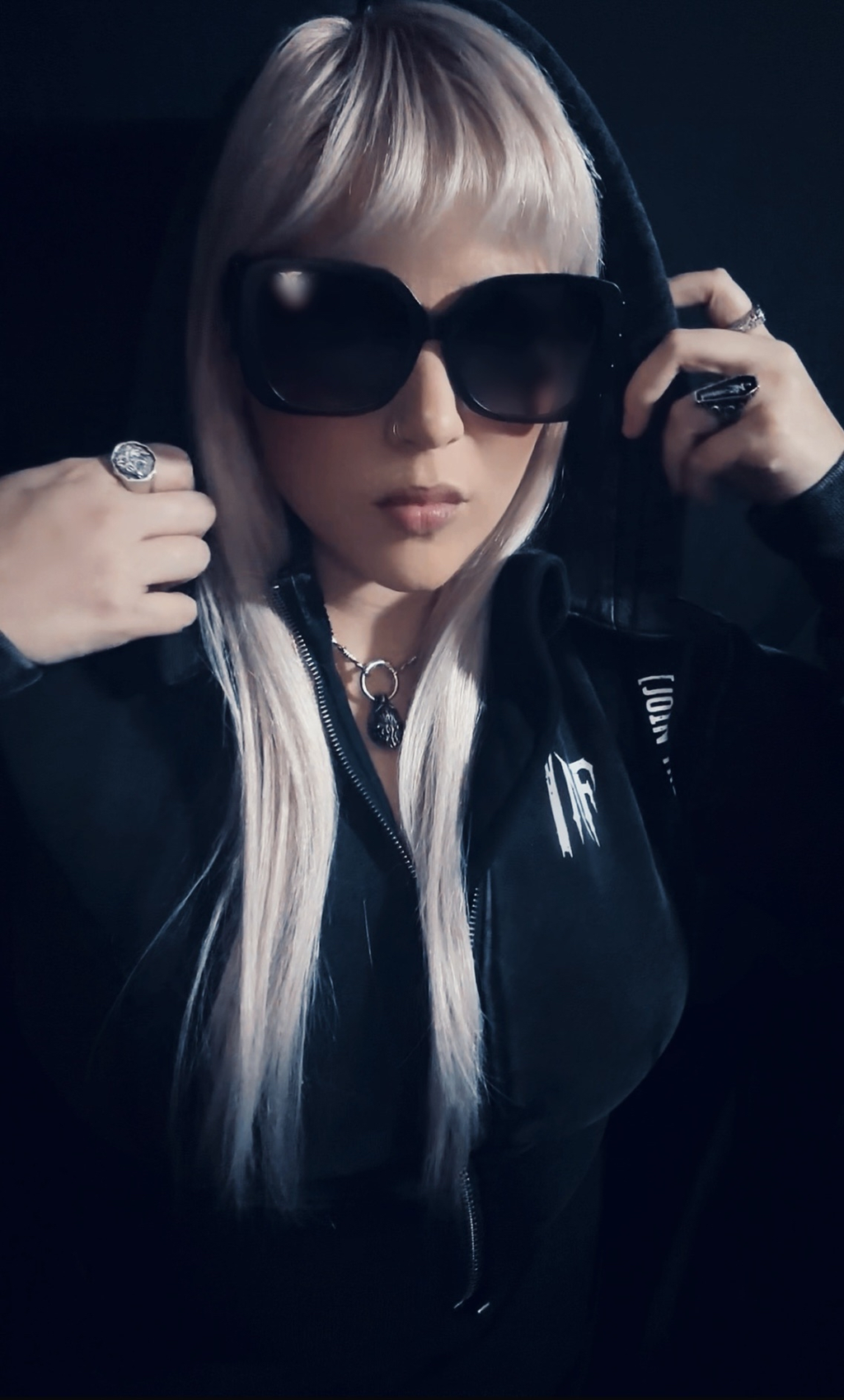 Vintage Washed Cropped Fleece Hoodie