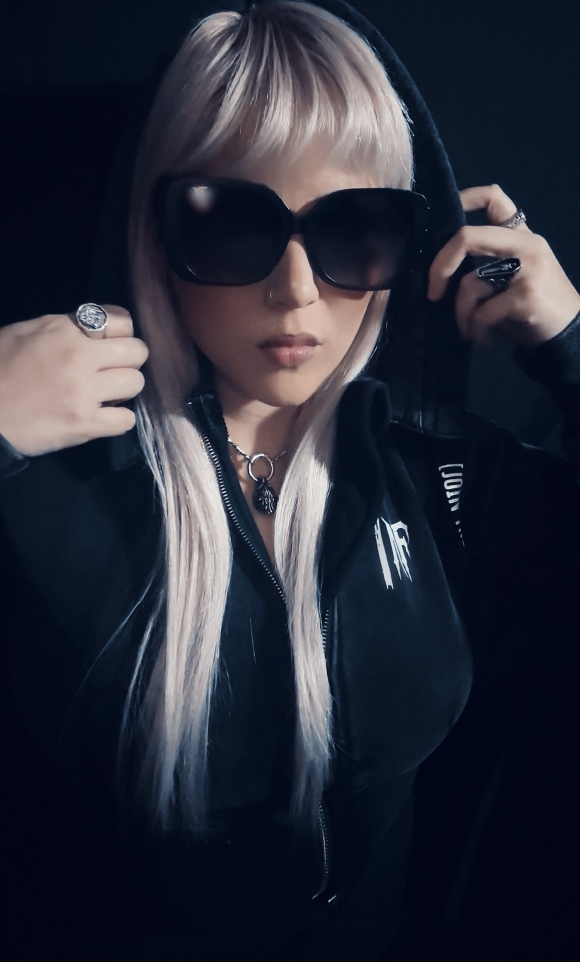 Vintage Washed Cropped Fleece Hoodie