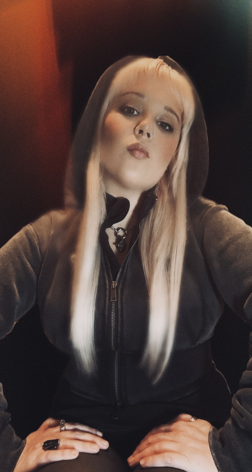 Vintage Washed Cropped Fleece Hoodie