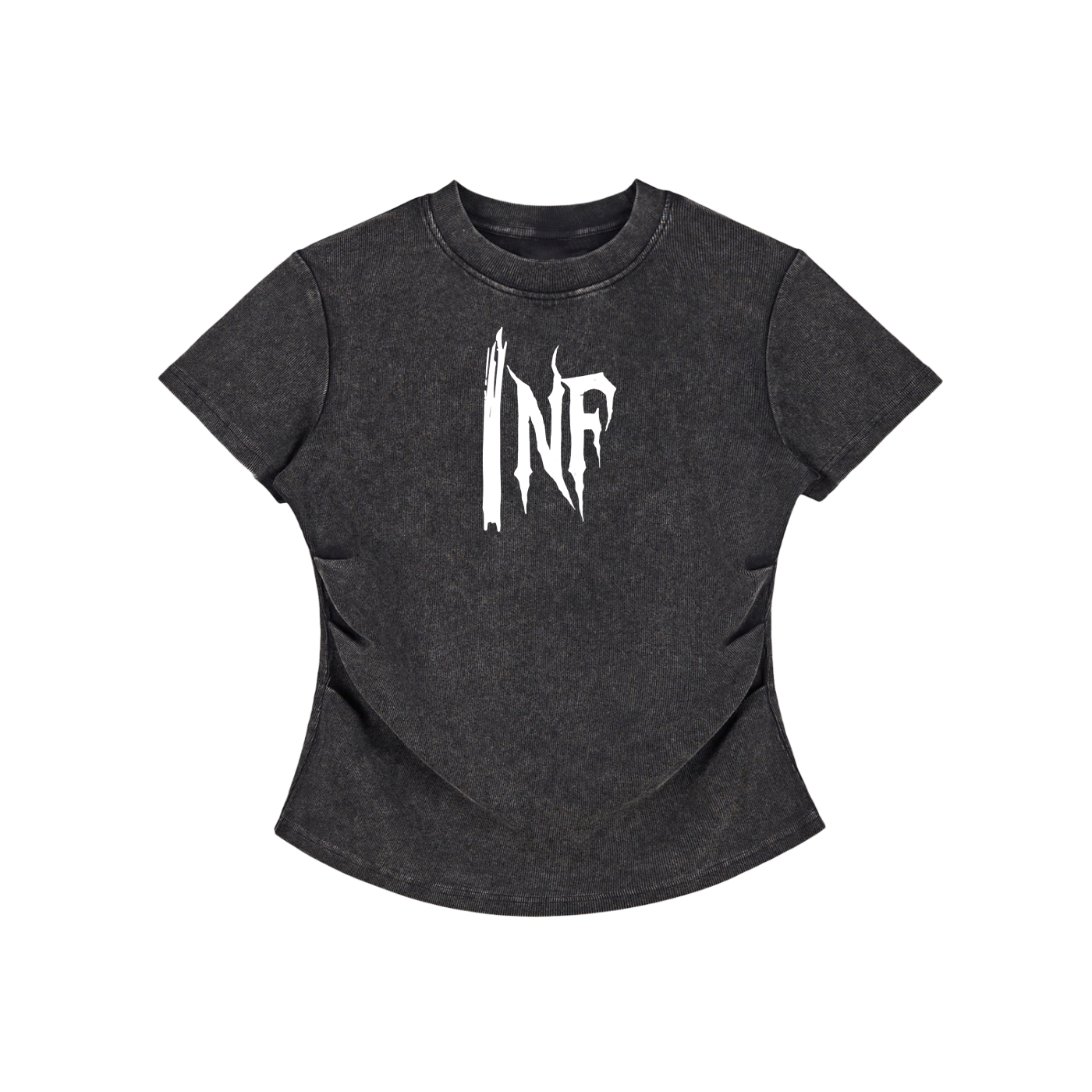 Vintage Washed Bodycon Cotton T-Shirt