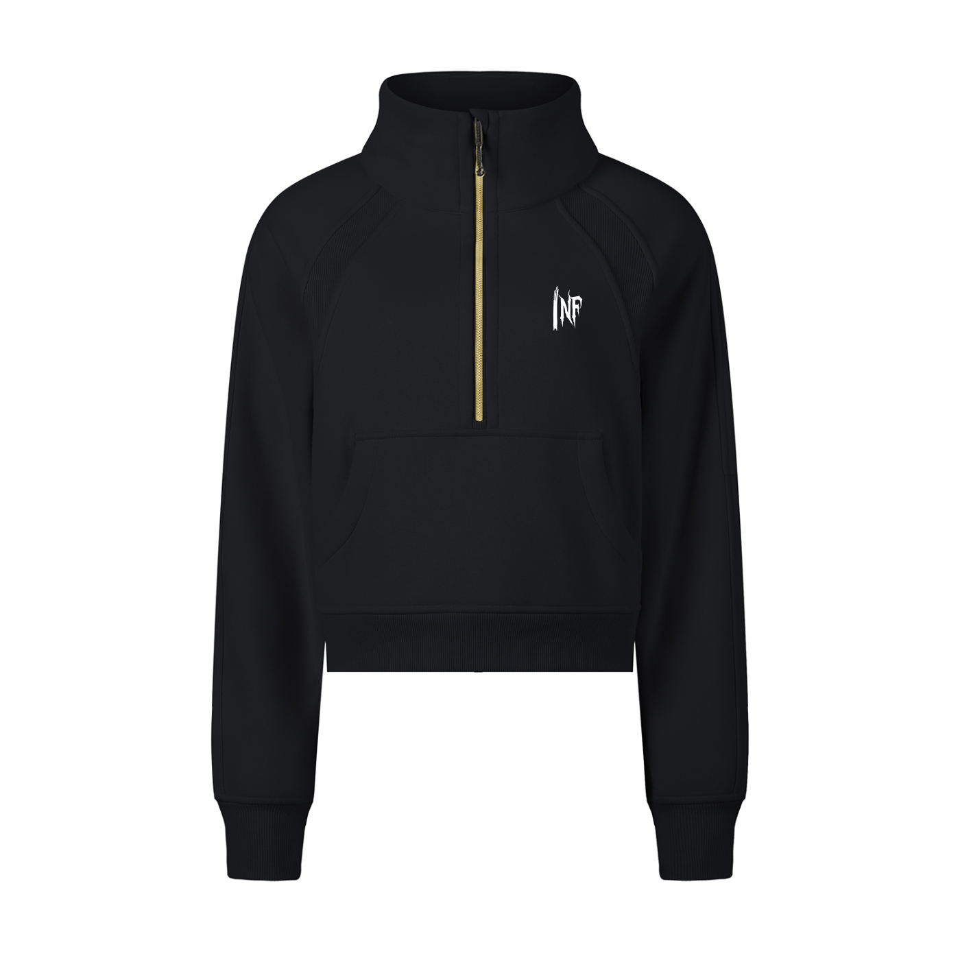 [VANGUARD] Cropped Half-Zip Sweatshirt