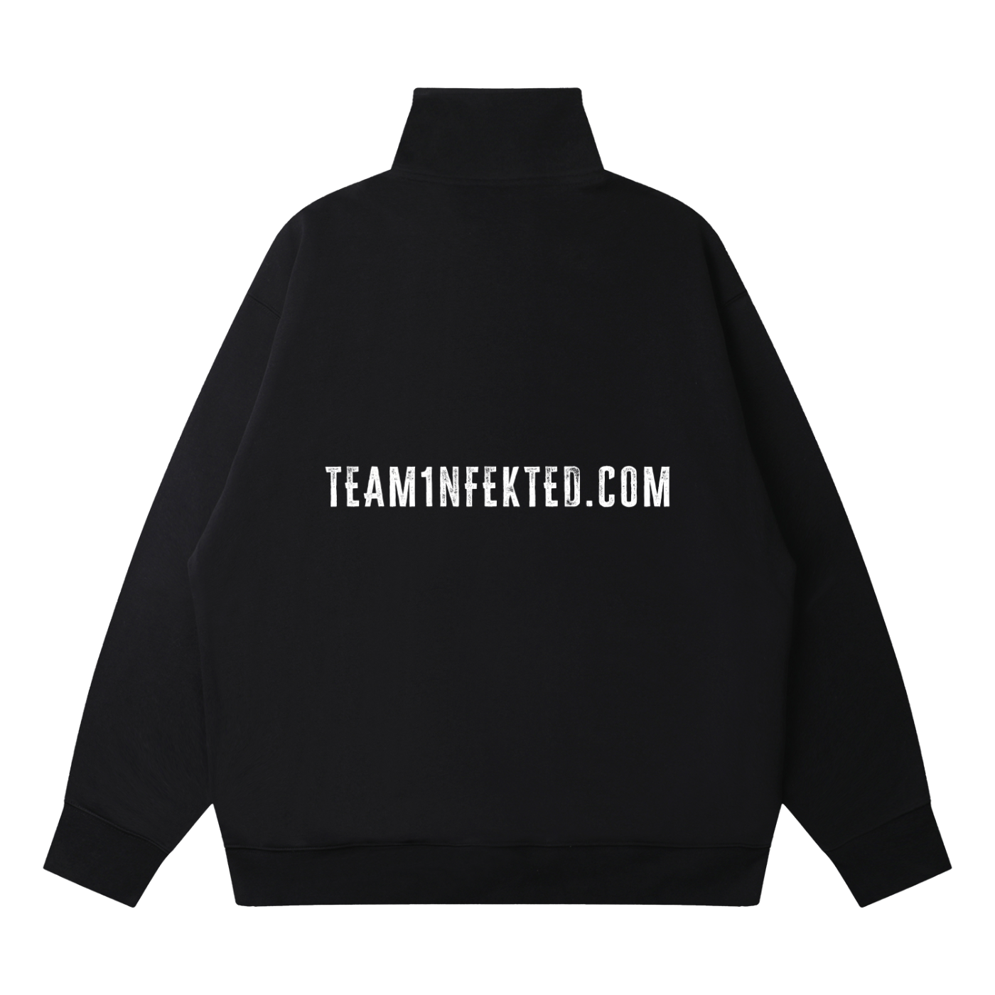 Quarter-Zip Drop Shoulder Sweatshirt